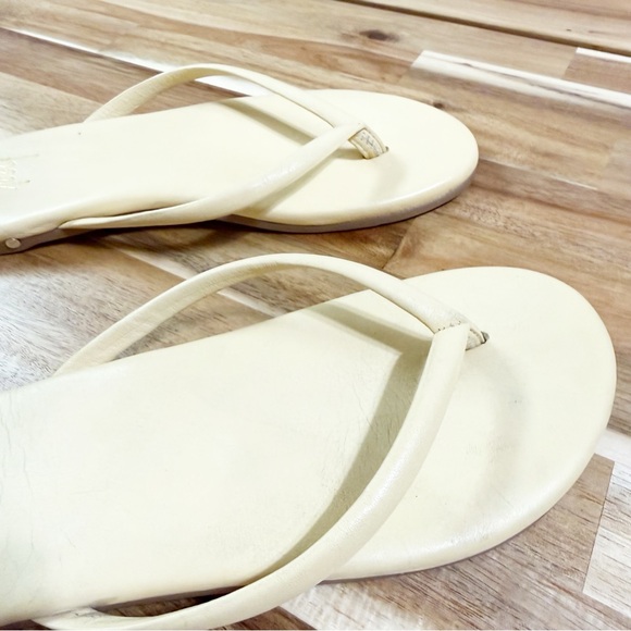 Beek Sunbeam Flip Flop Leather Flat Thong Sandals in Glow Pale Yellow size 6 - Picture 8 of 14